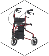 deambulateur 3 roues avec siége