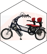 tricycle velo duo fun2go pmr senior electrique